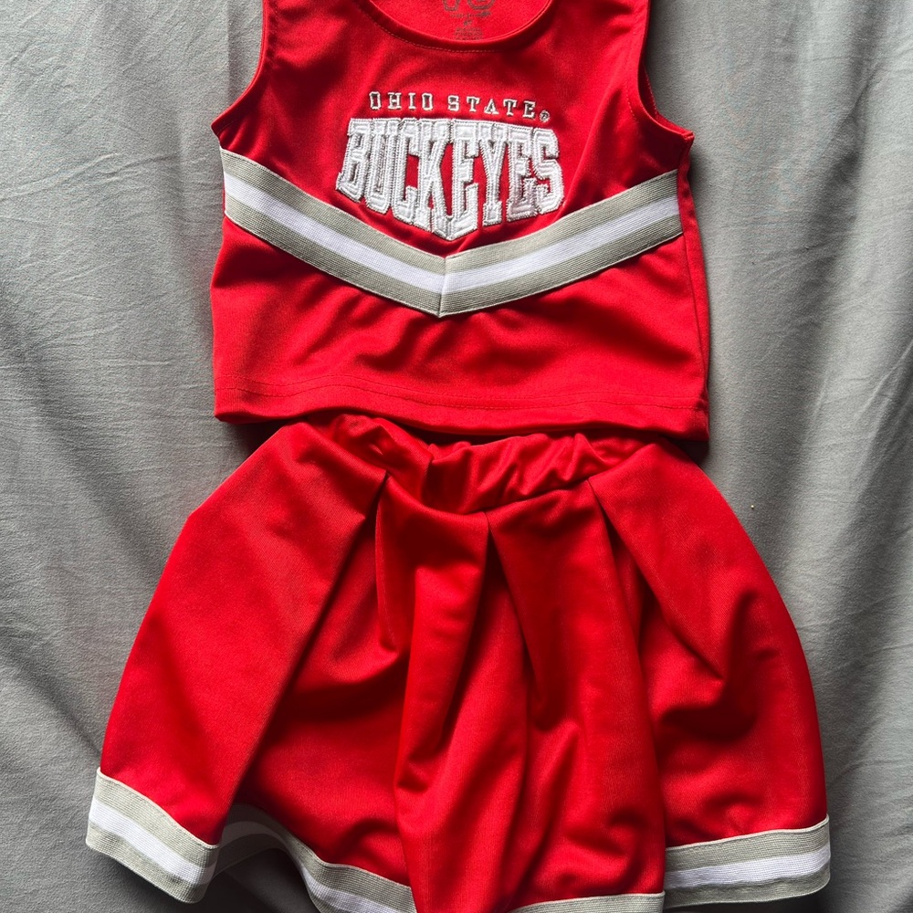 Ohio State girls cheer outfit